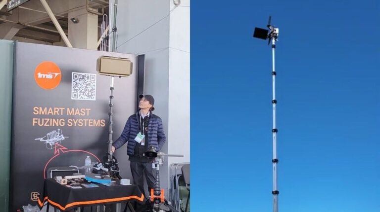 На збройній виставці показали мобільні щогли для забезпечення зв’язку дронів