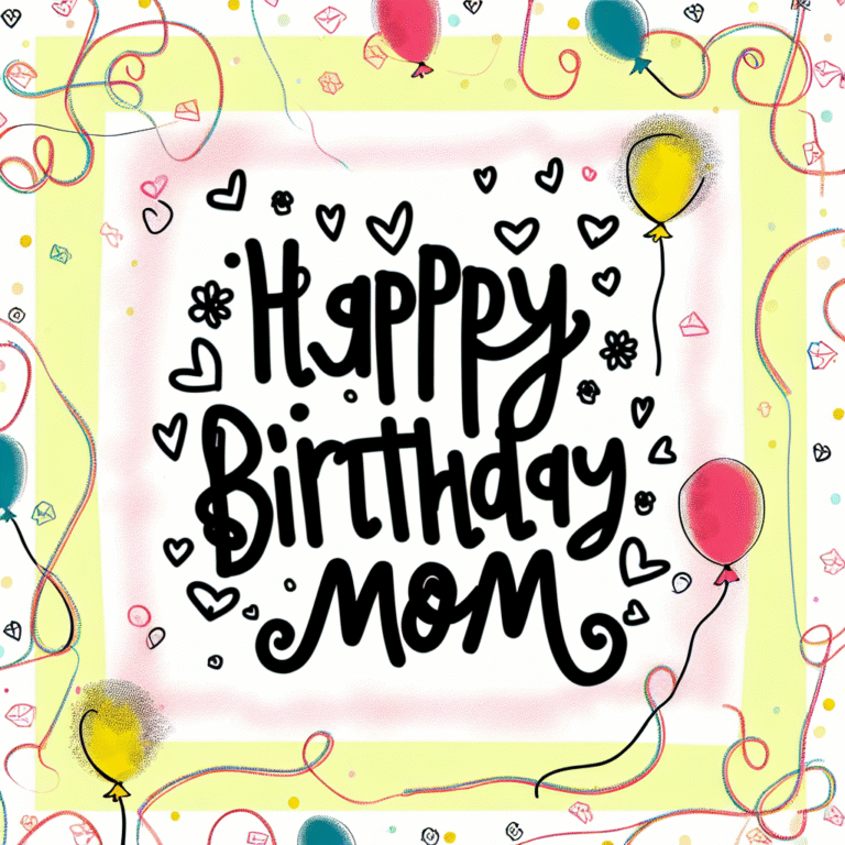 Скачати привітання з днем народження для мами: найкращі ідеї та готові шаблони!