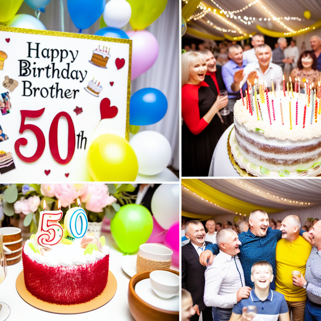 привітання з днем народження брата 50 років