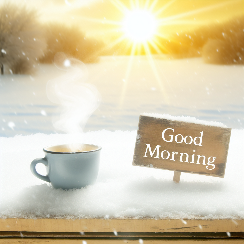привітання з добрим ранком зимовим