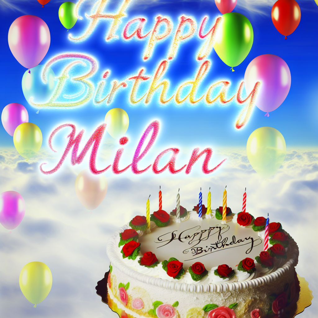 привітання з днем народження мілана