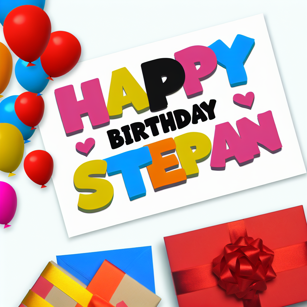 привітання з днем народження степана