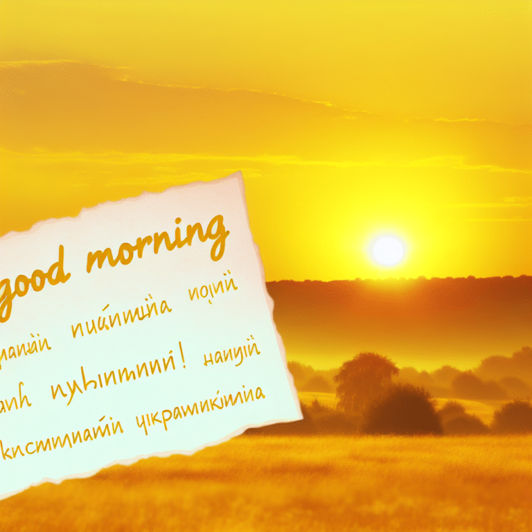 Картинка привітання з добрим ранком: 10 креативних ідей для натхнення та побажань