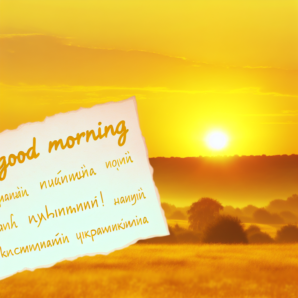 картинка привітання з добрим ранком