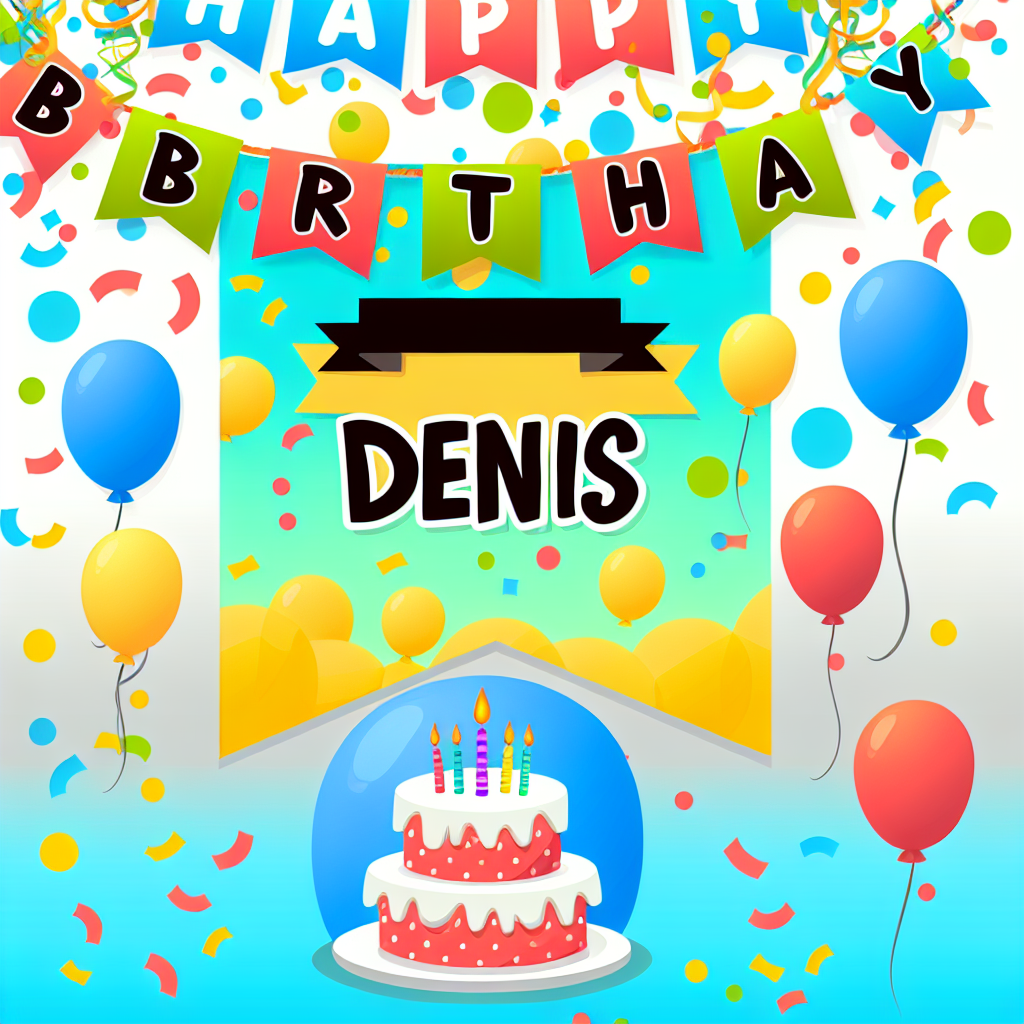 привітання з днем народження денис
