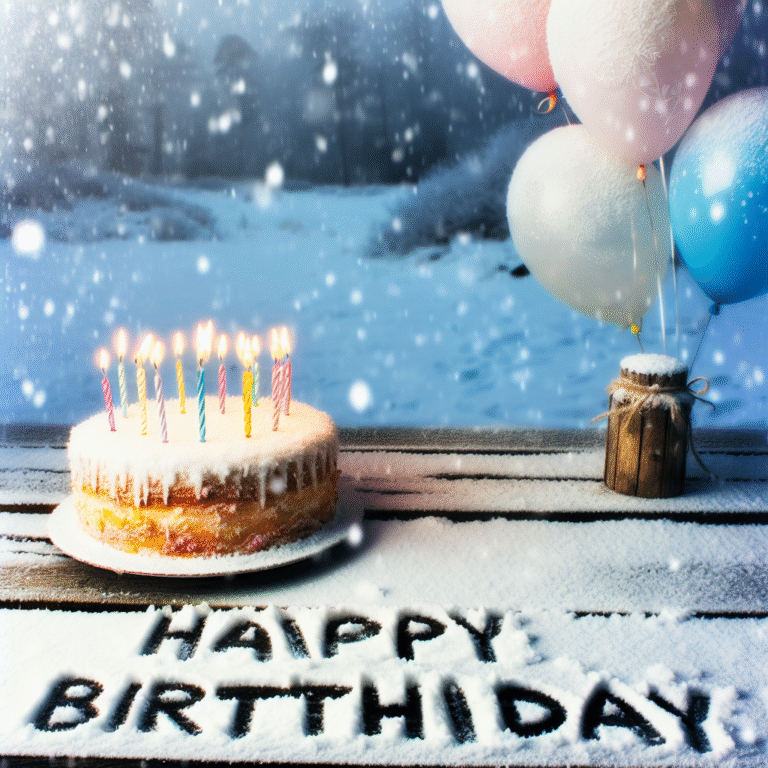 Зимові привітання з днем народження: оригінальні ідеї для святкових моментів