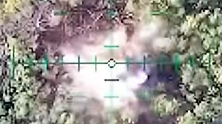 “Хартійці” скинули з “Вампіра” на російську піхоту ракету від РСЗВ “Град”