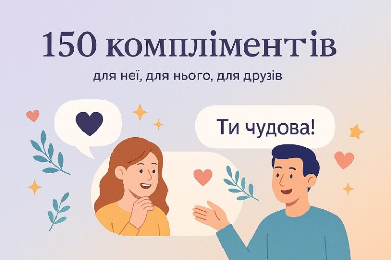 Компліменти дівчині, жінці, подрузі, хлопцю, чоловіку, найкрасиві, гарні