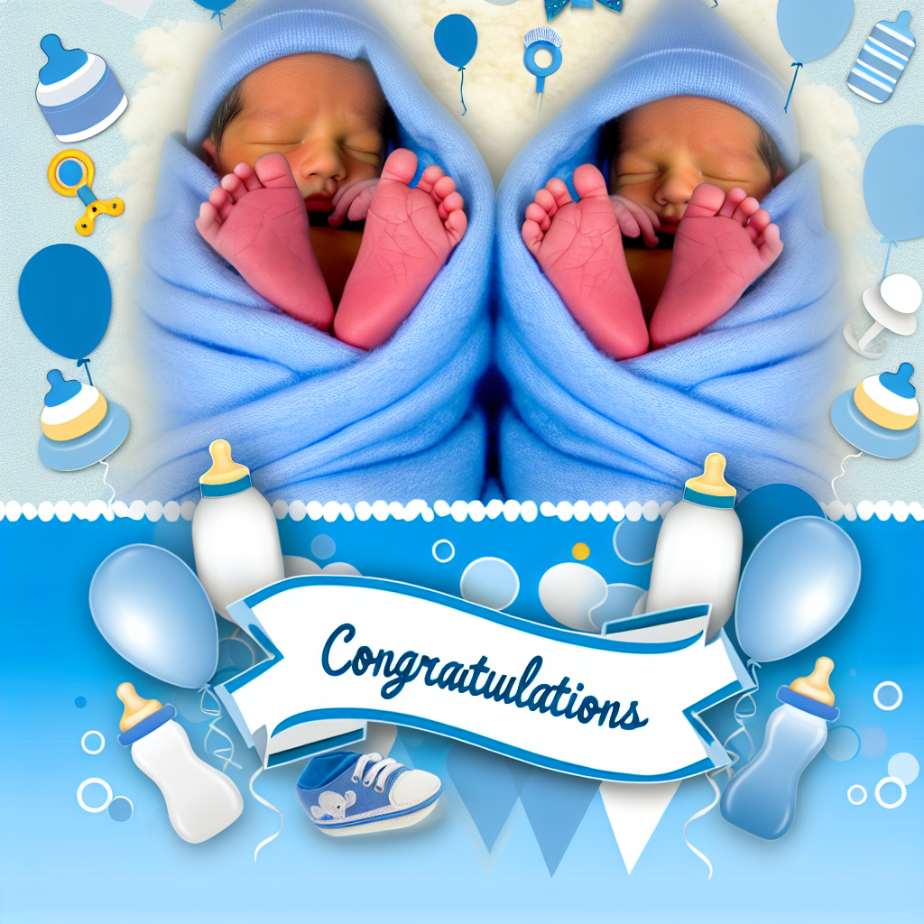 близнюків двійня привітання з народженням двійні