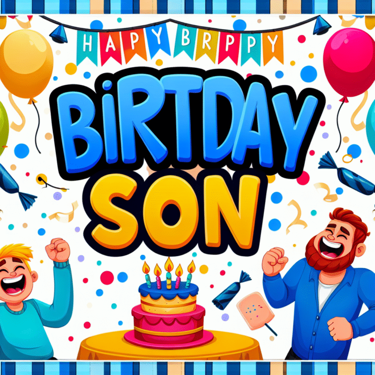 Прикольні привітання з днем народження сина: оригінальні ідеї для святкового настрою!