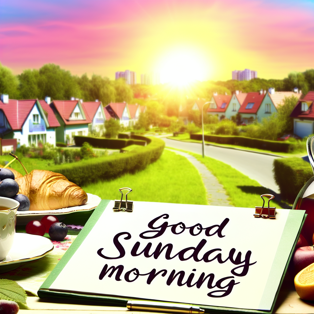 привітання з добрим ранком неділі