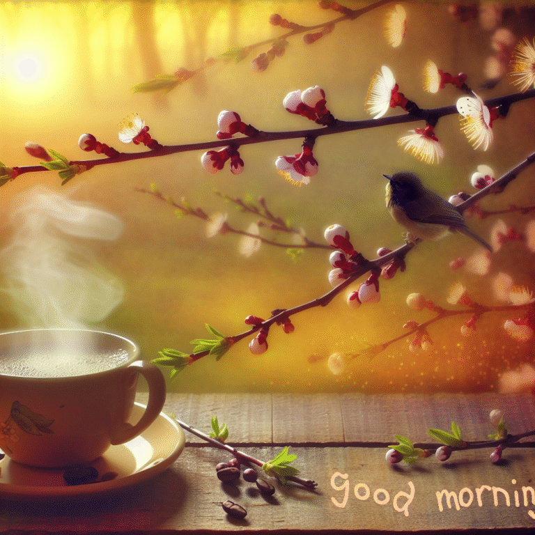 Весняні привітання з добрим ранком: наповніть свій день позитивом і радістю!