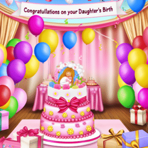 привітання з народженням доні