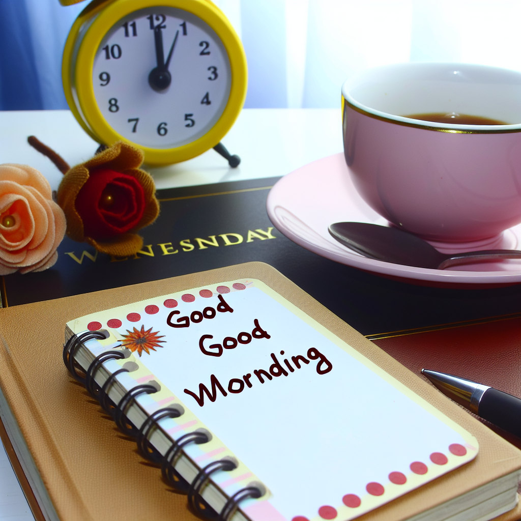 привітання з добрим ранком середи