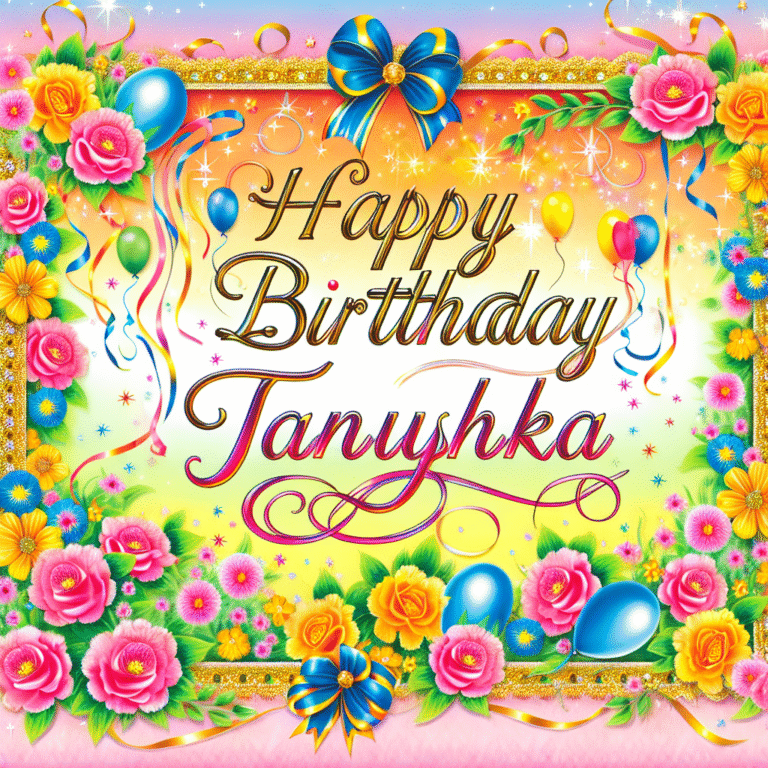Привітання з днем народження Танюшка: Як привітати та зробити цей день незабутнім!