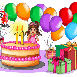 привітання з 11 річчям дівчинці