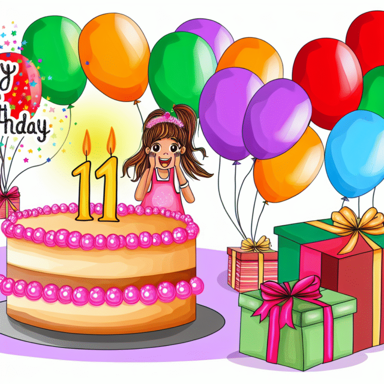 Привітання з 11 річчям дівчинці: 50+ теплих та веселих побажань