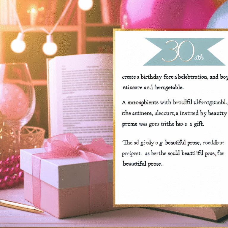 Привітання з 30-річчям жінці прозою: найтепліші слова для незабутнього дня