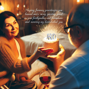 привітання чоловіка з 50-річчям від дружини