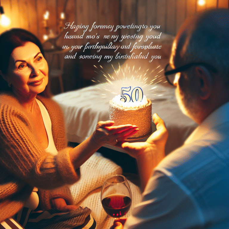 Привітання чоловіка з 50-річчям від дружини: тепле слово від серця