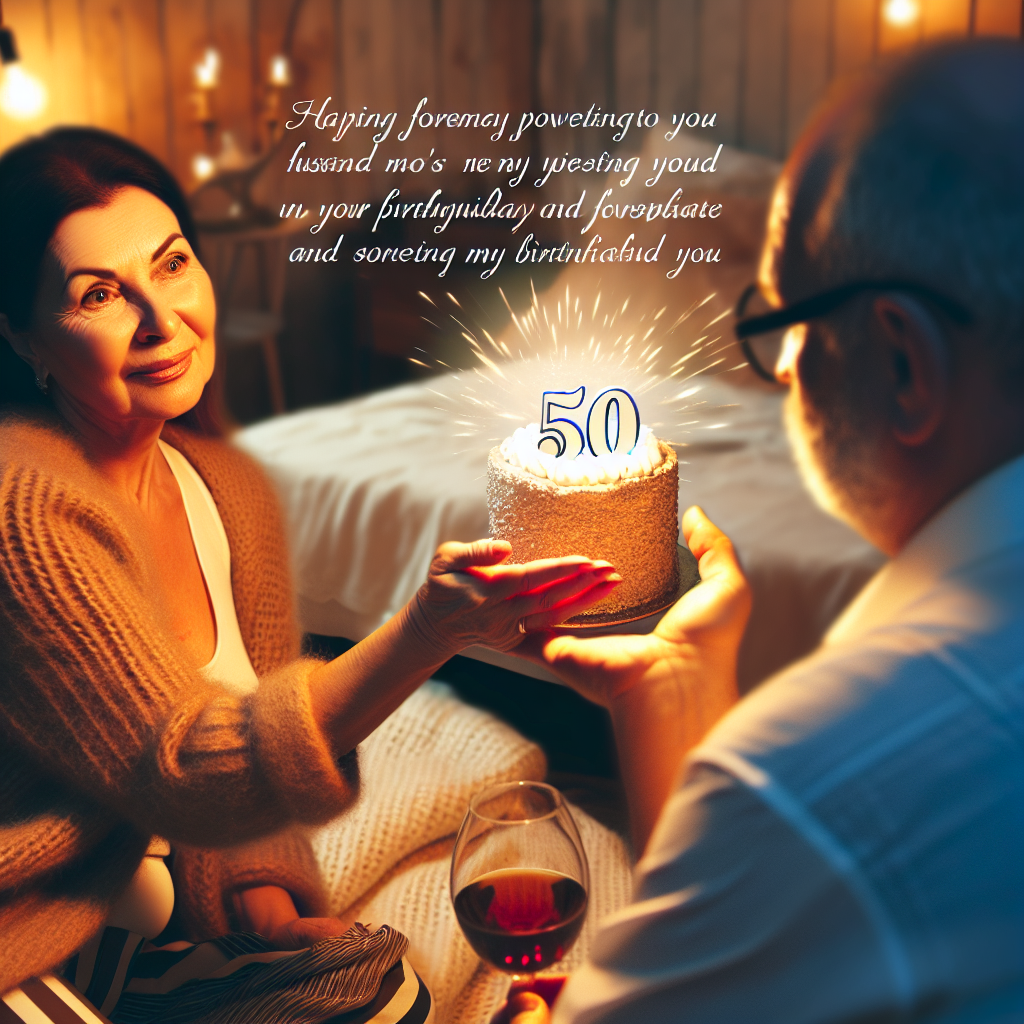привітання чоловіка з 50-річчям від дружини