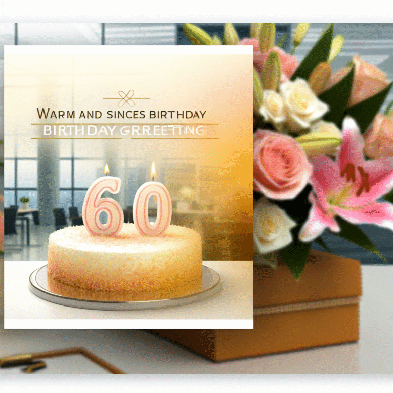 Привітання з 60-річчям жінці колезі: теплі та щирі слова для ювілею