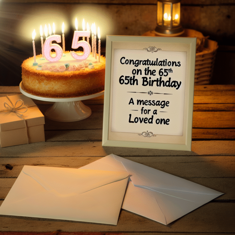 Привітання з 65-річчям чоловіку своїми словами: тепле та щире послання для коханого