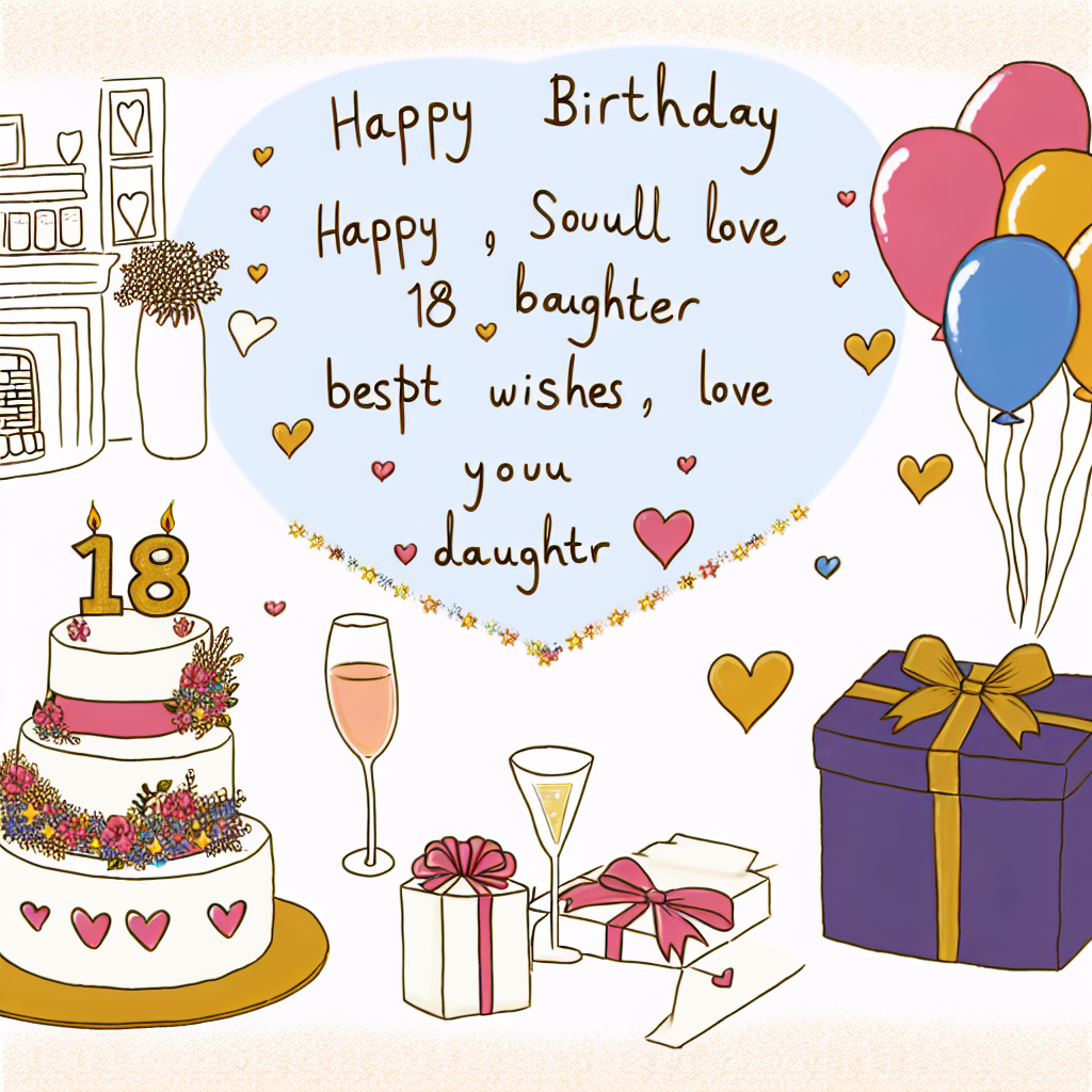 привітання донечки з 18 річчям