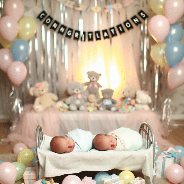 Привітання з народженням двійнят: Зворушливі слова для щасливої родини!