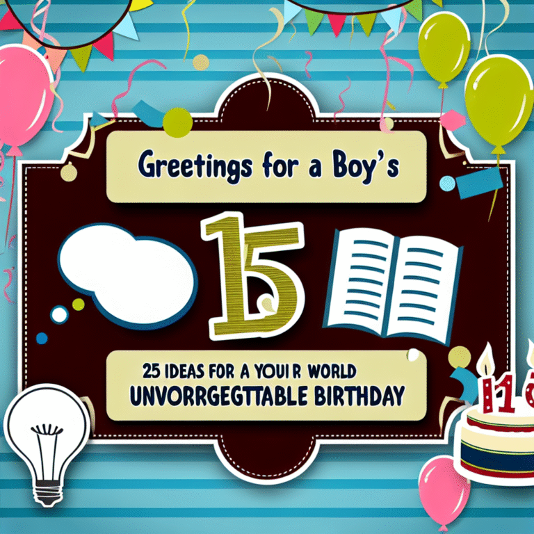 Привітання з 15-річчям хлопчика своїми словами: 25 ідей для незабутнього дня народження