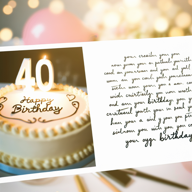 Привітання з 40-річчям жінці своїми словами: найтепліші та щирі вітання