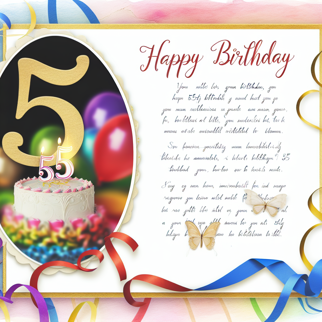 привітання з 55-річчям жінці
