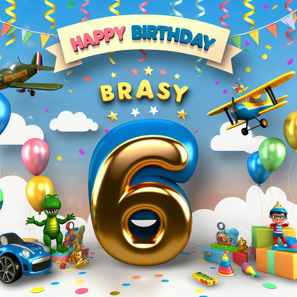 привітання з 6-річчям хлопчика