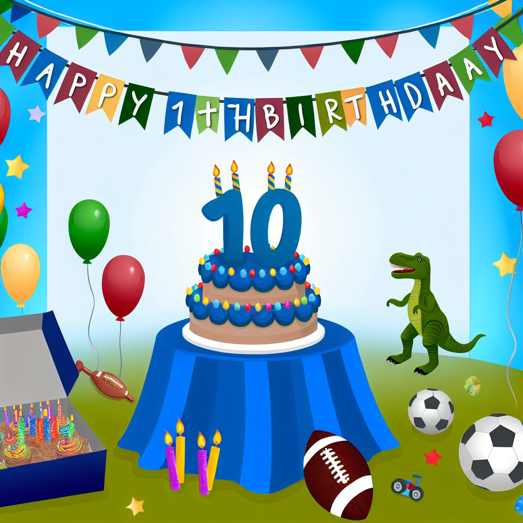 привітання з 10 річчям хлопчика