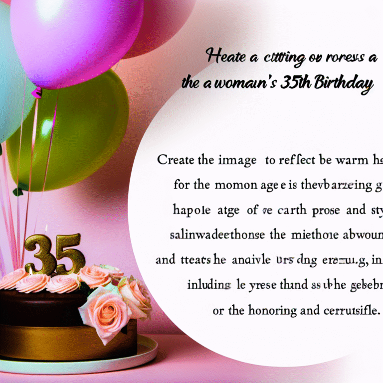 Привітання з 35-річчям жінці у прозі: тепле та щире слово у день ювілею