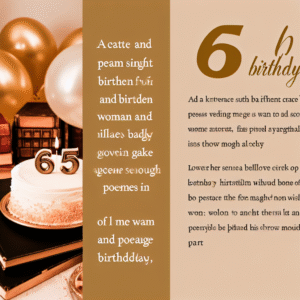 привітання з 65-річчям жінці у віршах