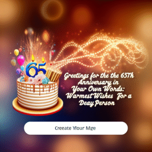 привітання з 65-річчям своїми словами
