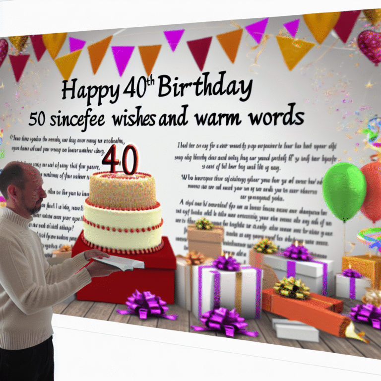 Привітання з 40-річчям мужчині своїми словами: 50 ідей щирих побажань та теплих слів