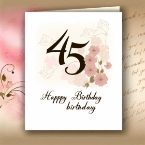 привітання з 45-річчям жінці своїми словами