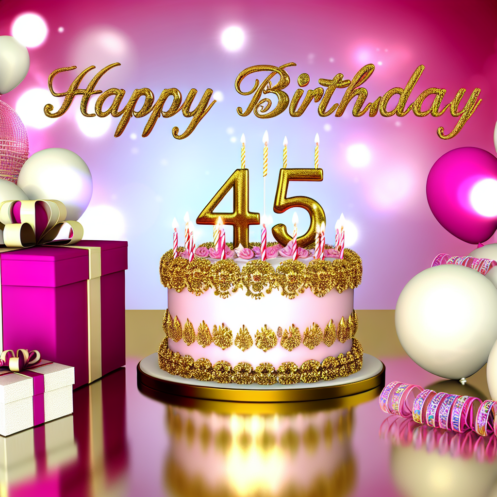 жінці 45 років гарне привітання з 45-річчям