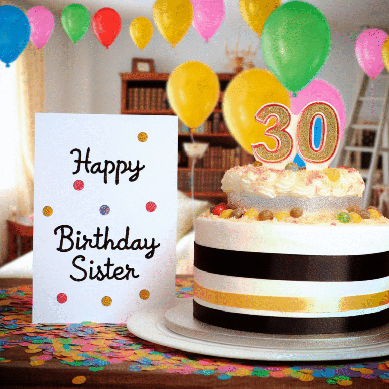 Привітання з днем народження сестрі 30 років: Щирі побажання та креативні ідеї для святкування