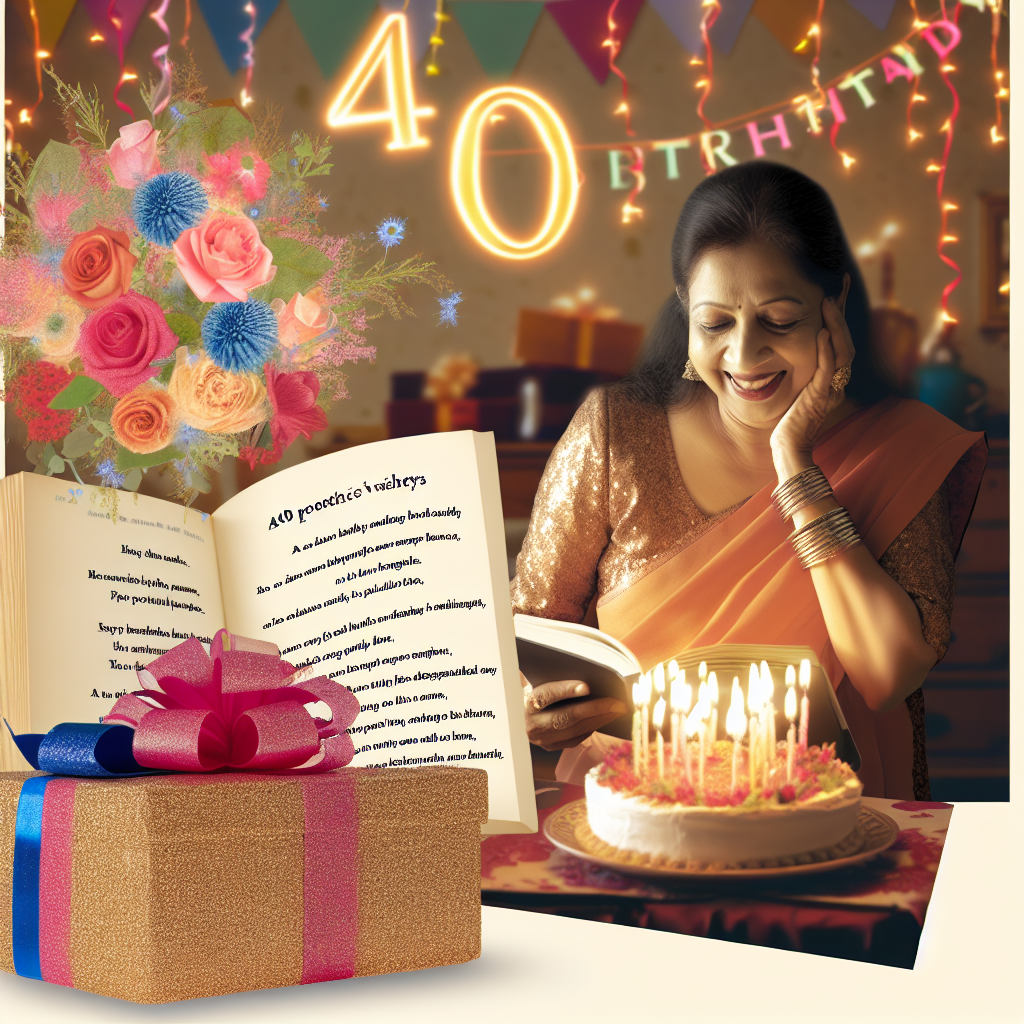 привітання з 40-річчям жінці віршем