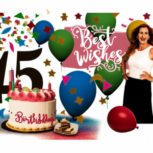 привітання з 45-річчям жінці поздравок