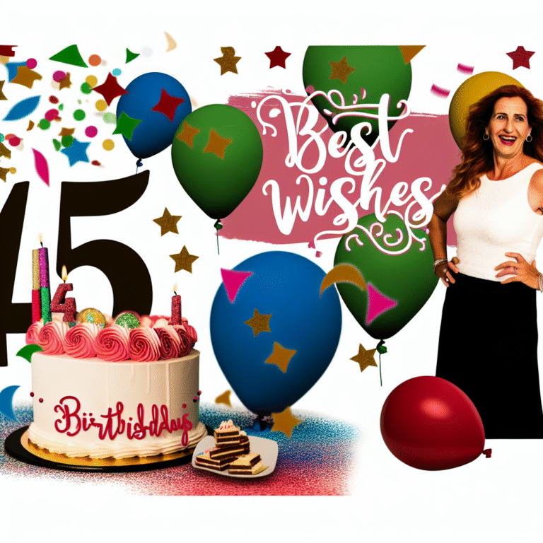 Привітання з 45-річчям жінці поздравок: найкращі побажання для святкування