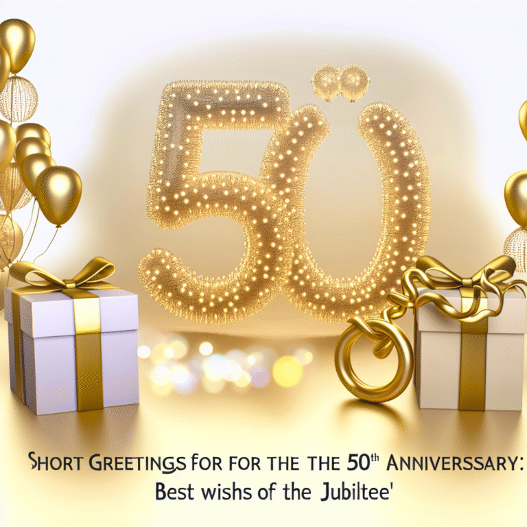 Короткі привітання з 50-річчям: найкращі побажання для ювіляра