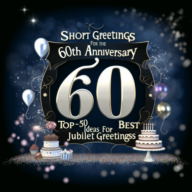 Короткі привітання з 60-річчям: ТОП-50 найкращих ідей для привітання на ювілей
