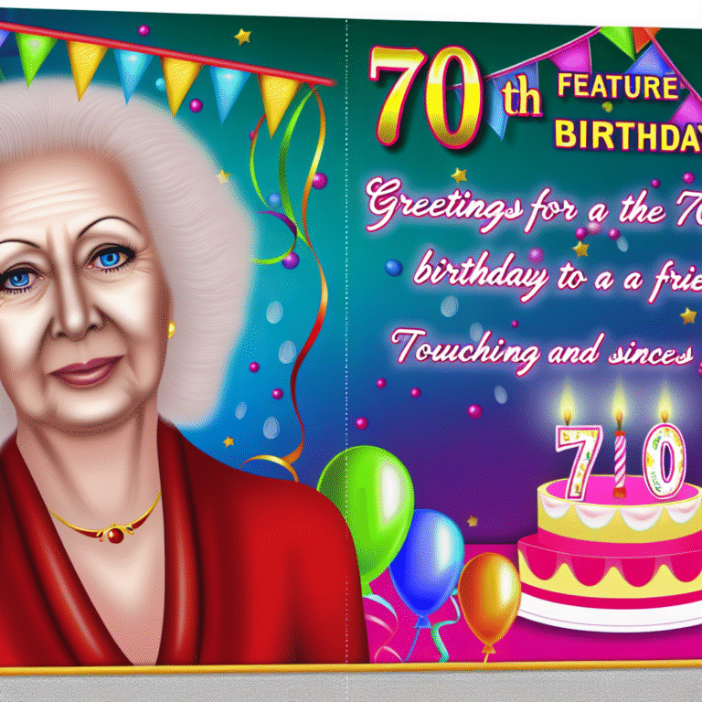 Привітання з 70-річчям своїми словами подрузі – трогальні та щирі побажання