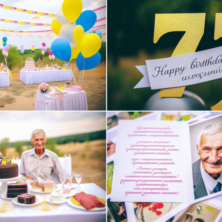 Привітання з 75-річчям чоловікові картинки: найкращі вітальні листівки та ідеї для святкування