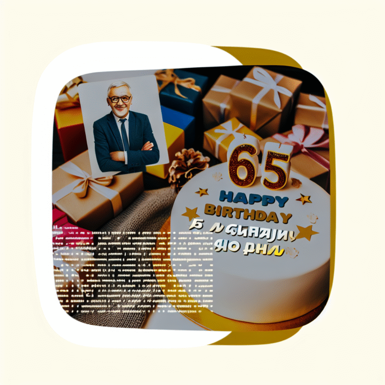 Привітання з 65-річчям чоловіку своїми словами: тепле та щире послання