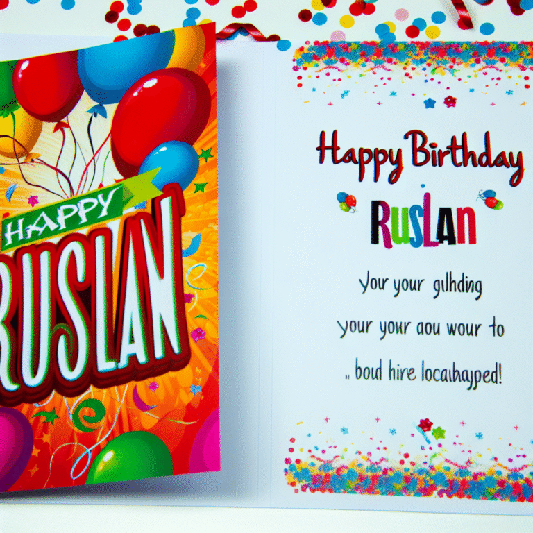 Привітання з днем народження Руслана: Теплі побажання та оригінальні ідеї для святкування